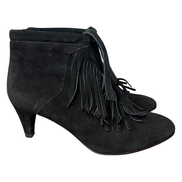 Maje Suede Fringe Boots Size 9 - Picture 2 of 10